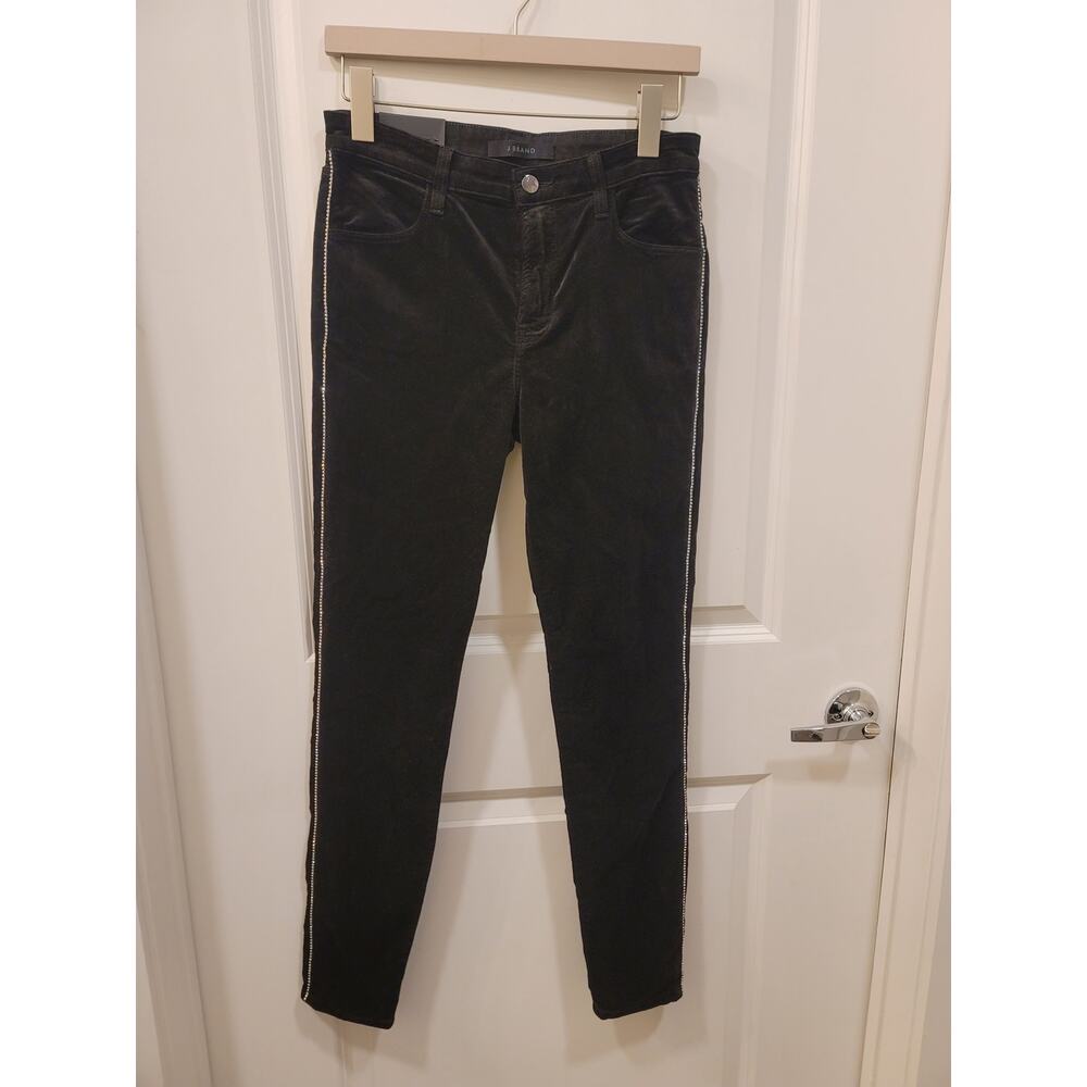 J BRAND Maria Cosmopolitan High Rise Jewel Stripe Pants - Picture 2 of 9